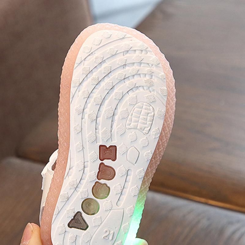 Sandalias ligeras para niña, zapatos de princesa de suela blanda, zapatos de verano para bebé de 1 a 3 años, zapatillas para niña