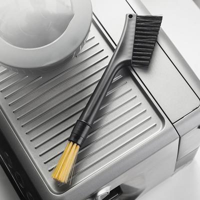 Brosse de Nettoyage pour Moulin à Café Brosse Double Face pour Machine à Espresso Manche PP Maison Clavier Machine à Café Accessoires de Cuisine