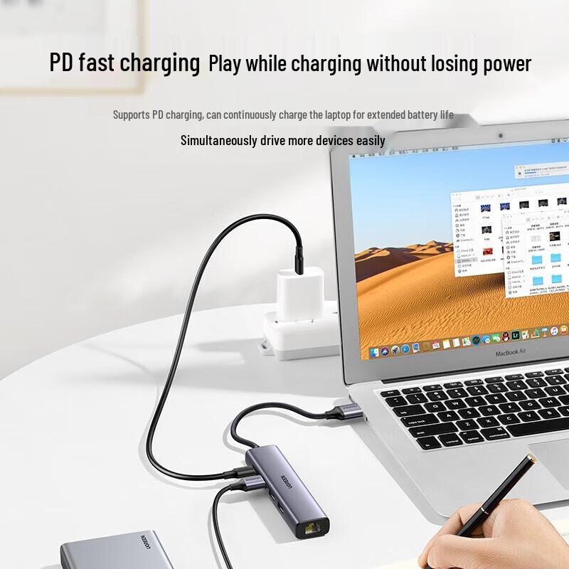 UGREEN CM475 USB-C 5-in-1 Hub with Gigabit Ethernet & HDMI