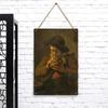 Vintage Pipe Character Metal Wall Art European Classical Decorative Painting for Living Room Study