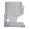Base Assembly for 3701 3703 Trimmer Router with Clear Plastic Design to Improve Accuracy in Edge Banding Adjustments