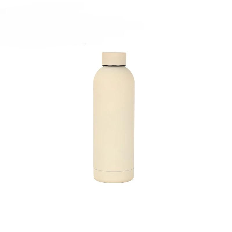 

500/750/1000 мл Двустенная вакуумная чашка из нержавеющей стали, бутылка для воды, термос, сохраняет горячее и холодное, изолированная вакуумная фляга, спорт 500ML