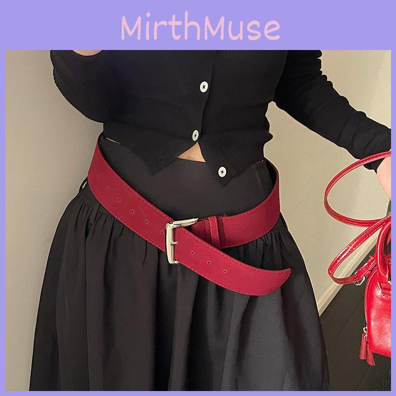 Pu Leather Womens Retro Waist Belt With Alloy Buckle For Casual Jeans And Dress