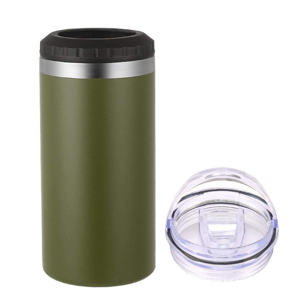 16oz Beer Cooler Mug Stainless Steel Cola Can Cooler Beer Thermal Insulation Mug  Summer