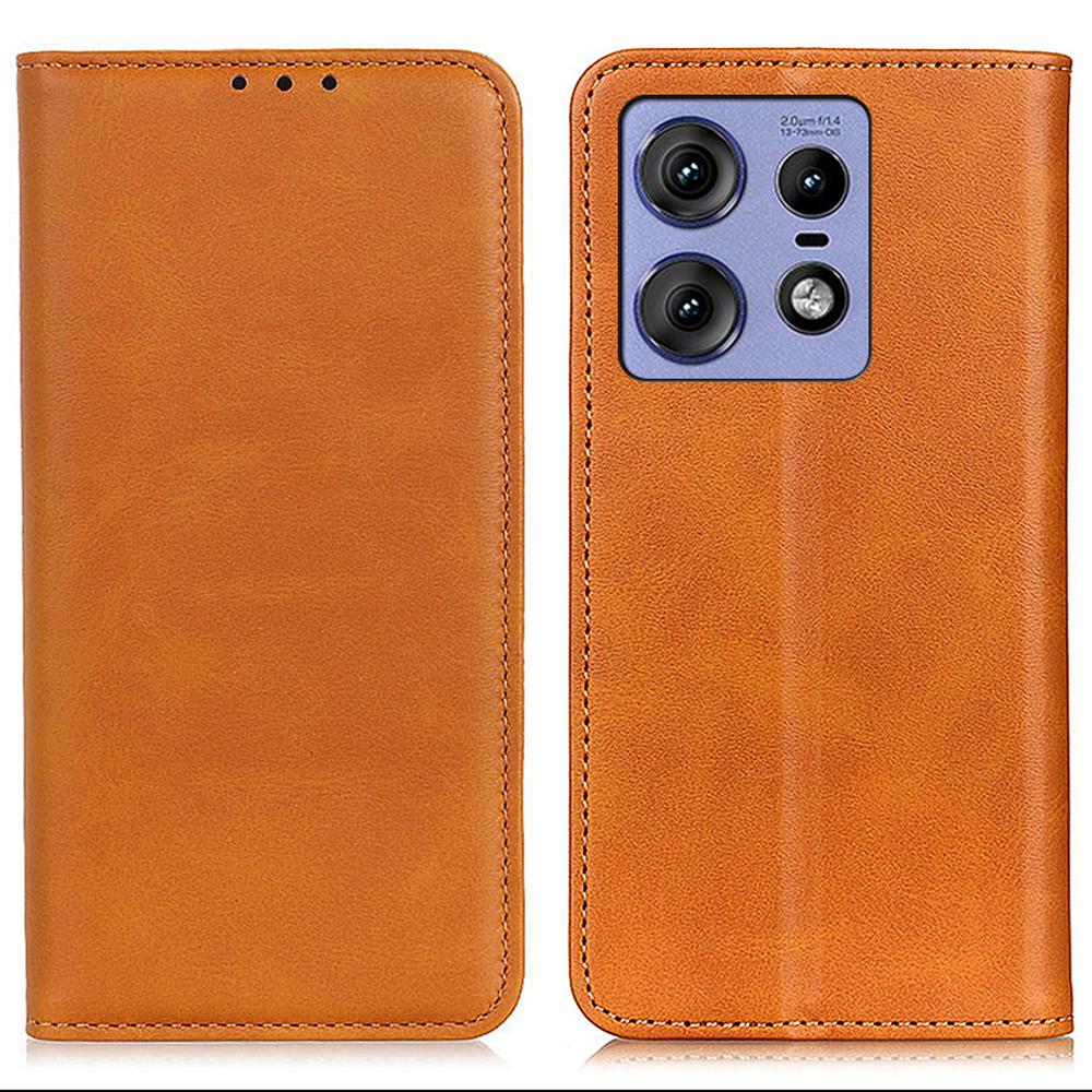 For Motorola Edge 50 Pro 5G Case Split Leather+TPU Stand Phone Cover Magnetic Closing