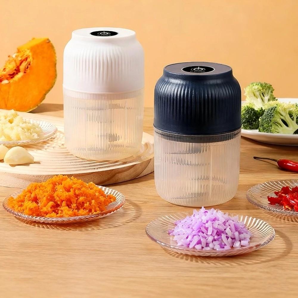 Kabelloser elektrischer Gemüseschneider Tragbarer Küchen-Food-Chopper Knoblauchzerkleinerer