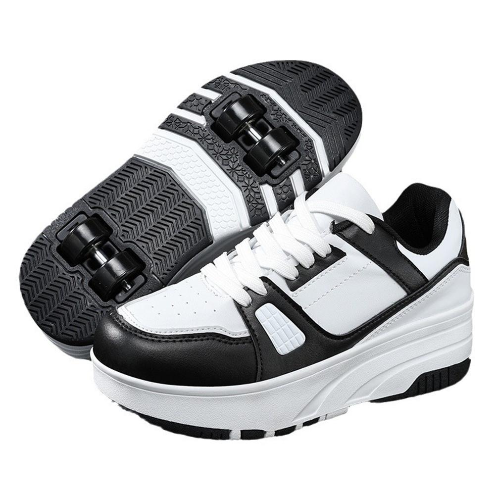 Roller Skating Shoes Children's Wheeled Sports Shoes Children's Roller Skating Shoes Fashion Outdoor Sports Skateboarding Shoes