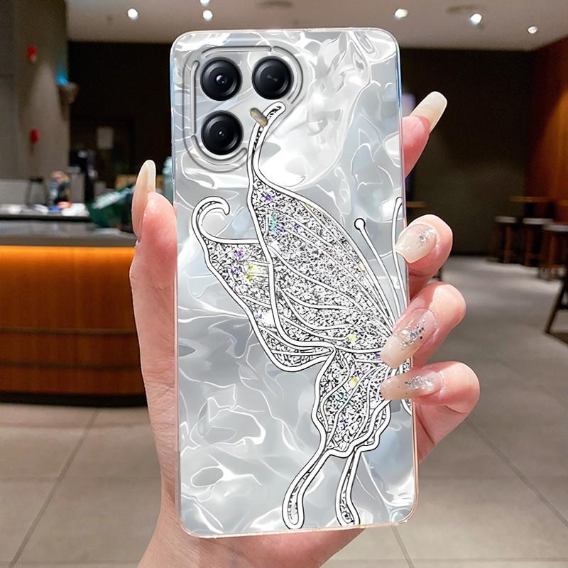 For Tecno Pova 7 Pro LJ8 Cases Pova7 Ultra LJ9 Neo LJ6 LJ7 Funda Flower Butterfly Phone Cover Soft Silicone Transparent TPU Case