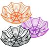 Halloween Spider Web Fruit Plate Drain Basket Festival Atmosphere Cartoon Candy Box Home Decorations Trick Or Treat Supplies