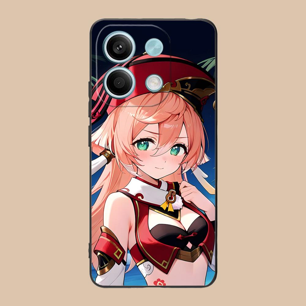 Game GI Yanfei Matte TPU Mobile Phone Case for Xiaomi 15 14 13 12 Mi 11 T Ultra Lite Pro S X 5G Colorful Printing Cover