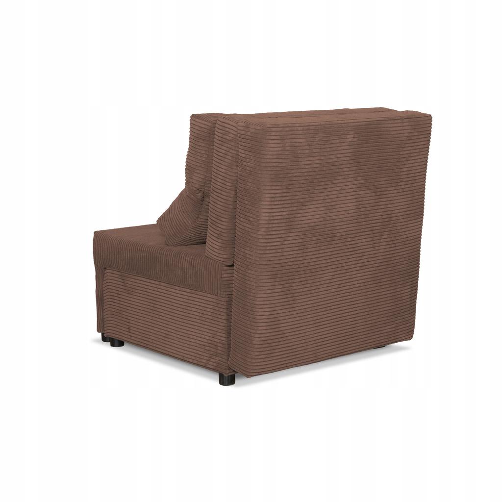 Fold-out Armchair Sleeping Function KIMO Bedding Container Family Furniture Brown