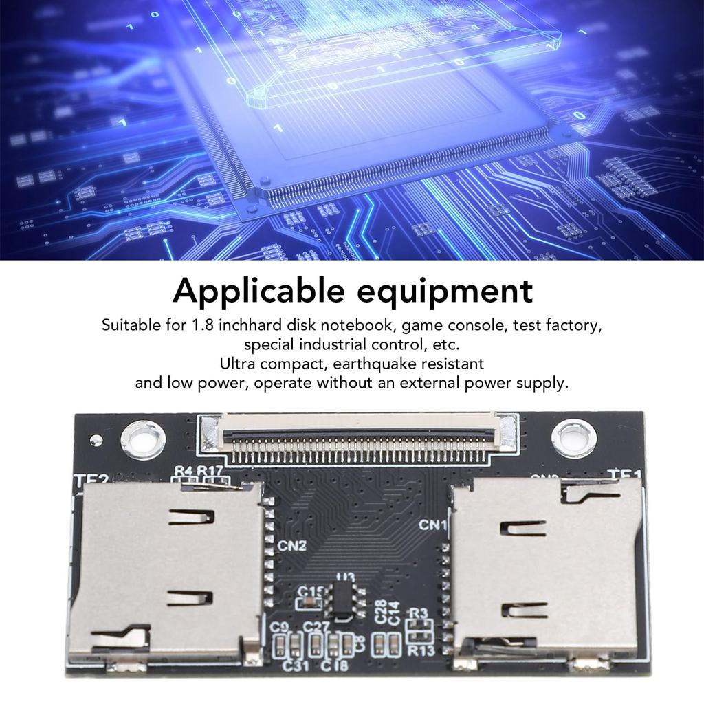 CF Card to ZIF CE Adapter Card, SSD HDD Adapter Card, Large Capacity Micro Storage Bag Flash Memory Card for Laptop, Game Console