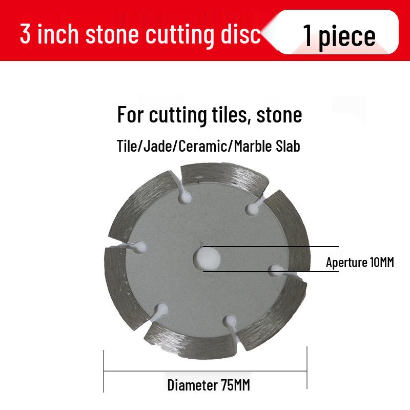 Mini 3" Lithium Battery Angle Grinder with 75mm Cutting Disc for Wood, Stone, and Metal.