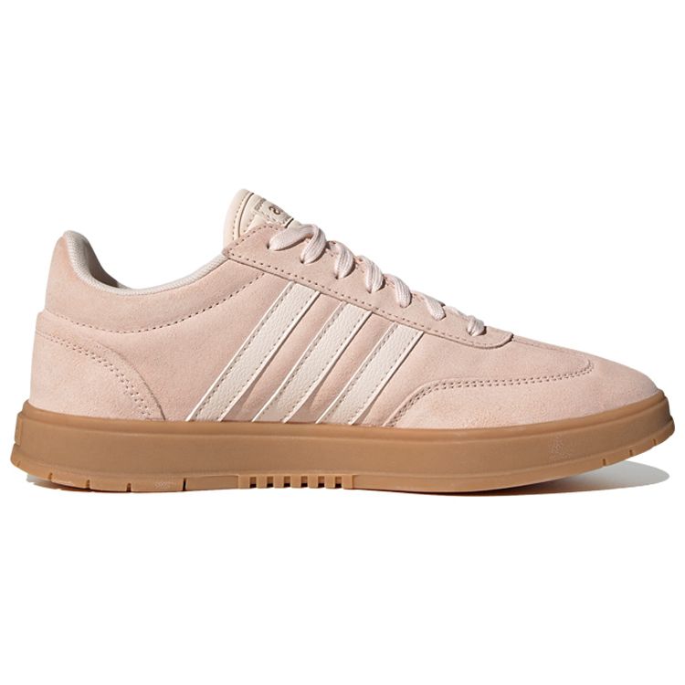 adidas Neo Gradas Synthetic Leather Retro Casual Slip-Resistant Low-Top Skate Shoes Women Sneaker Nude-Pink FW7209
