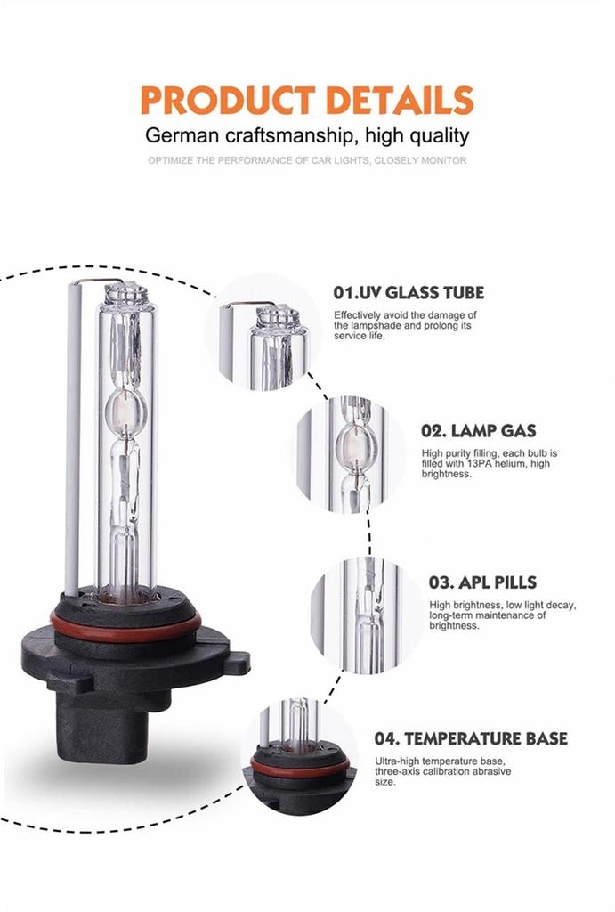 Ruehalf H1 H3 H7 H8 H11 9005 HB3 9006 HB4 881 H27 D2H Car