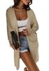 2026 Spring/Summer Women's Casual Knit Batwing Cardigan with Pockets - Loose, Mid-Length, Short Sleeve Outerwear
