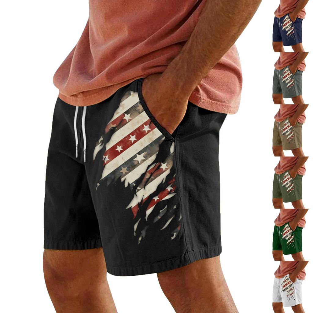 Men's Summer Large Casual Loose Sports Pants Beach Shorts