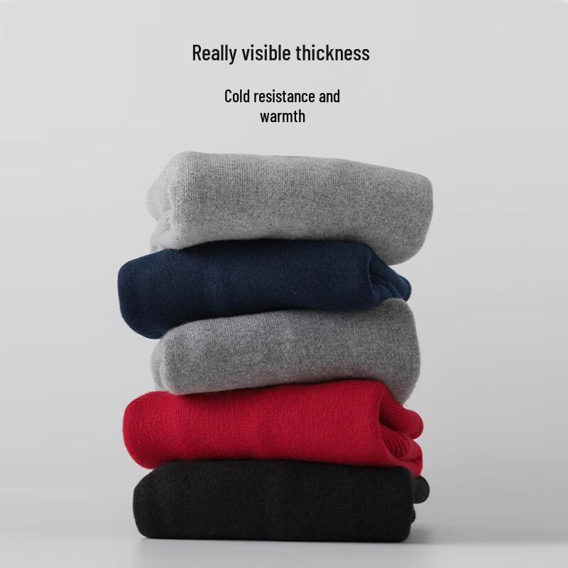 Hengyuanxiang Women's 100% Pure Wool Thickened Pullover Sweater