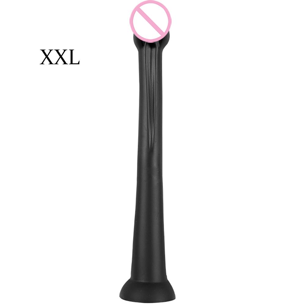 Liquid Silicone Anal Plug Long Butt Plug Big Dildos Stimulate Anus and Vagina Soft Anal Dilator Penis Sex Toys Dick Sex Products