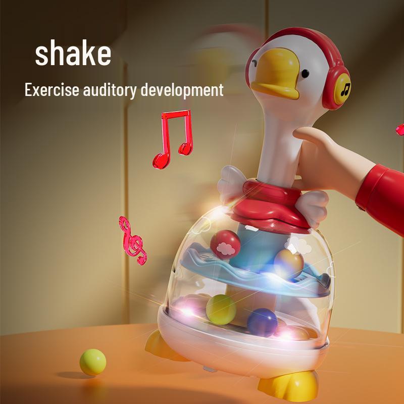 Rotating Musical Press Toy: Spinning Top for Babies 0-2 Years - Early Education