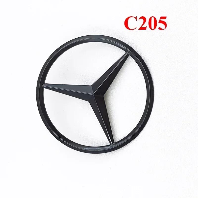 BNXP8 3D ABS Black C63 Logo Letters V8 BITURBO Badge Car Rear Star Sticker Trunk AMG Emblem For Mercedes Benz C63 AMG W205 C205 Class