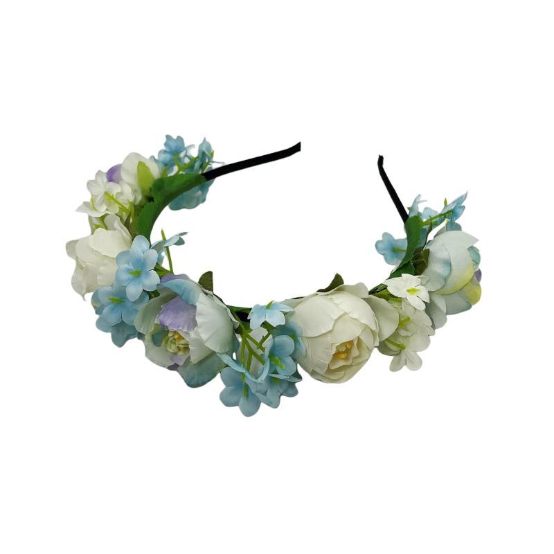 New super fairy color Mori simulation flower headband, beautiful bridesmaid dress princess head flower, photo photography headgear