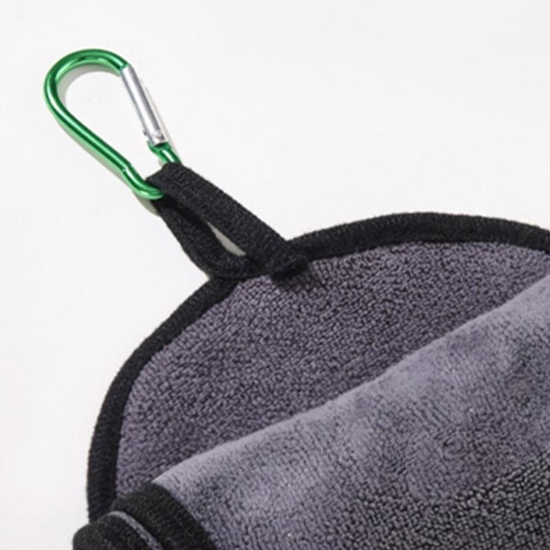 Quick Drying Durable Polyester Towel for Camping Fishing with Belt Clip Multipurpose Outdoor Use