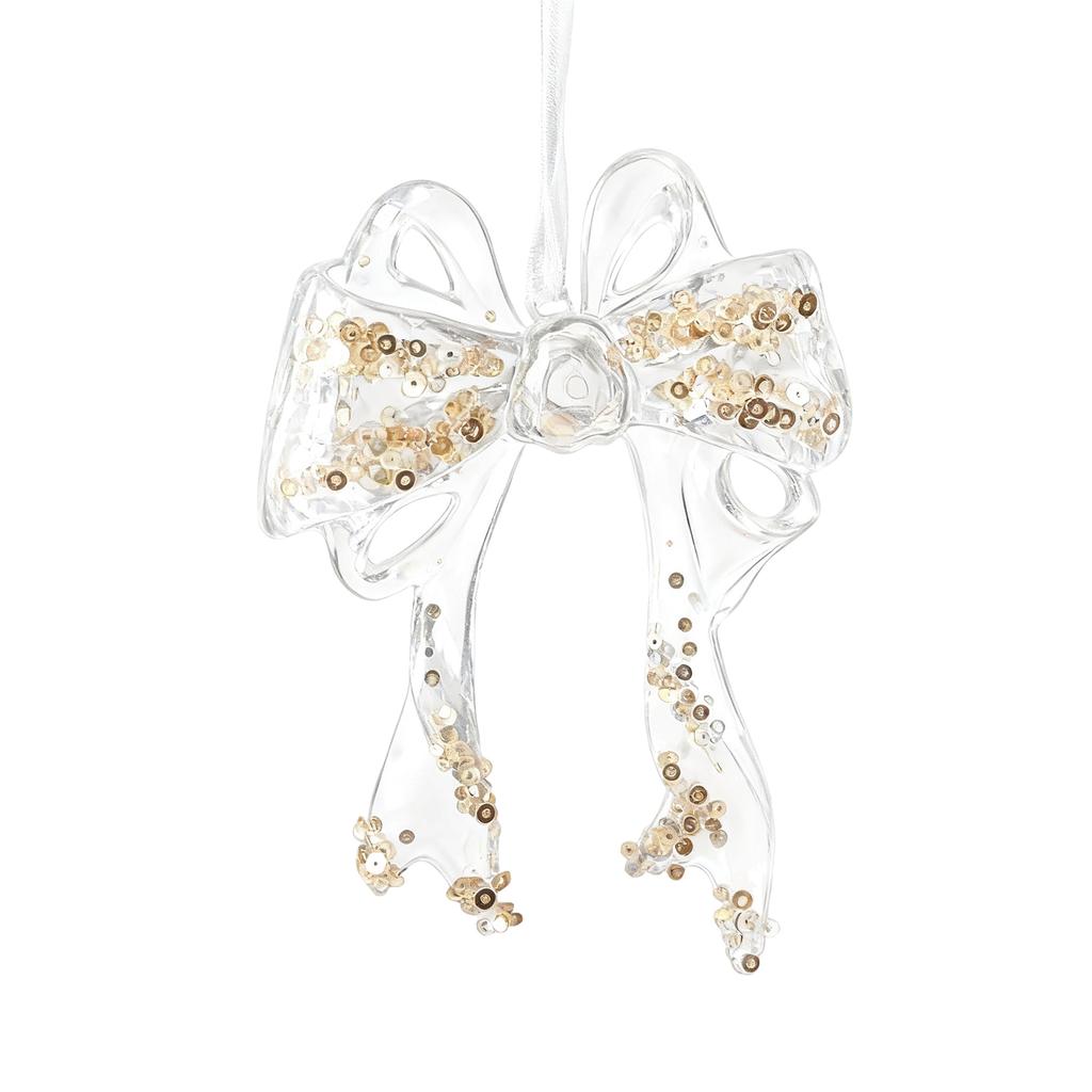 Christmas Decorations Sequined Acrylic Pendants, Christmas Tree Scene Pendants