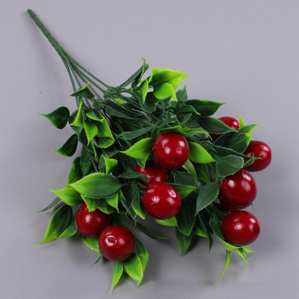 Artificial Fruits Branches Foam Orange Pomegranateapples Dates Strawberries Fruit Model Ornament Photo Props Home Decoration