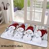 1 Stück Anti-Ermüdungs-Küchenteppich mit Weihnachts-Schneemann, wasserdicht, rutschfest, dick gepolstert, robuste, bequeme Stehmatte für die Küche