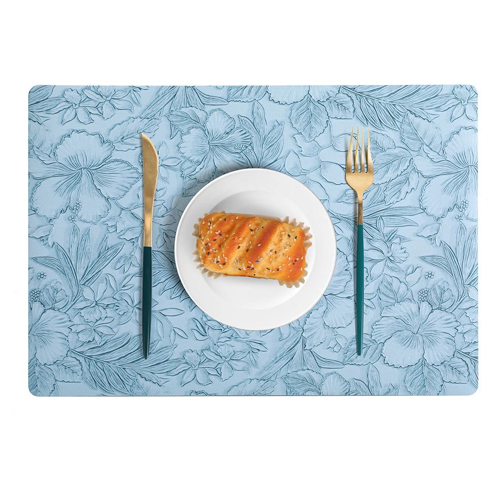 Elegant Non-Slip Leather Placemat: Heat Resistant, Oil-Proof, Waterproof, and Stain-Resistant Table Mat for Home and Hotel Use