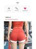 Vibrant Colorblock High-Waist Hip Lift Peach Yoga Suit for Women