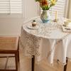 Tablecloth Fabric Cotton And Linen Small Fresh Waterproof Tablecloth High-End Embroidery Dining Table Cloth Round Table Coffee Table Cloth Tablecloth