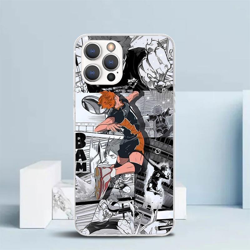 Haikyuu Oya Volleyball Anime Soft Cover for iPhone 16 17 Air 15 14 Pro Max 16E Phone Case 13 Mini 12 11 7 SE 8 Print Pattern Fit