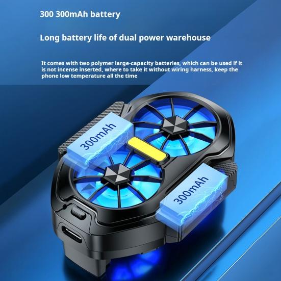 Wireless Mobile Phone Radiator Cooling Fan Semi-conductor Heat Dissipation Low Noise Rechargeable Universal Phone Radiator