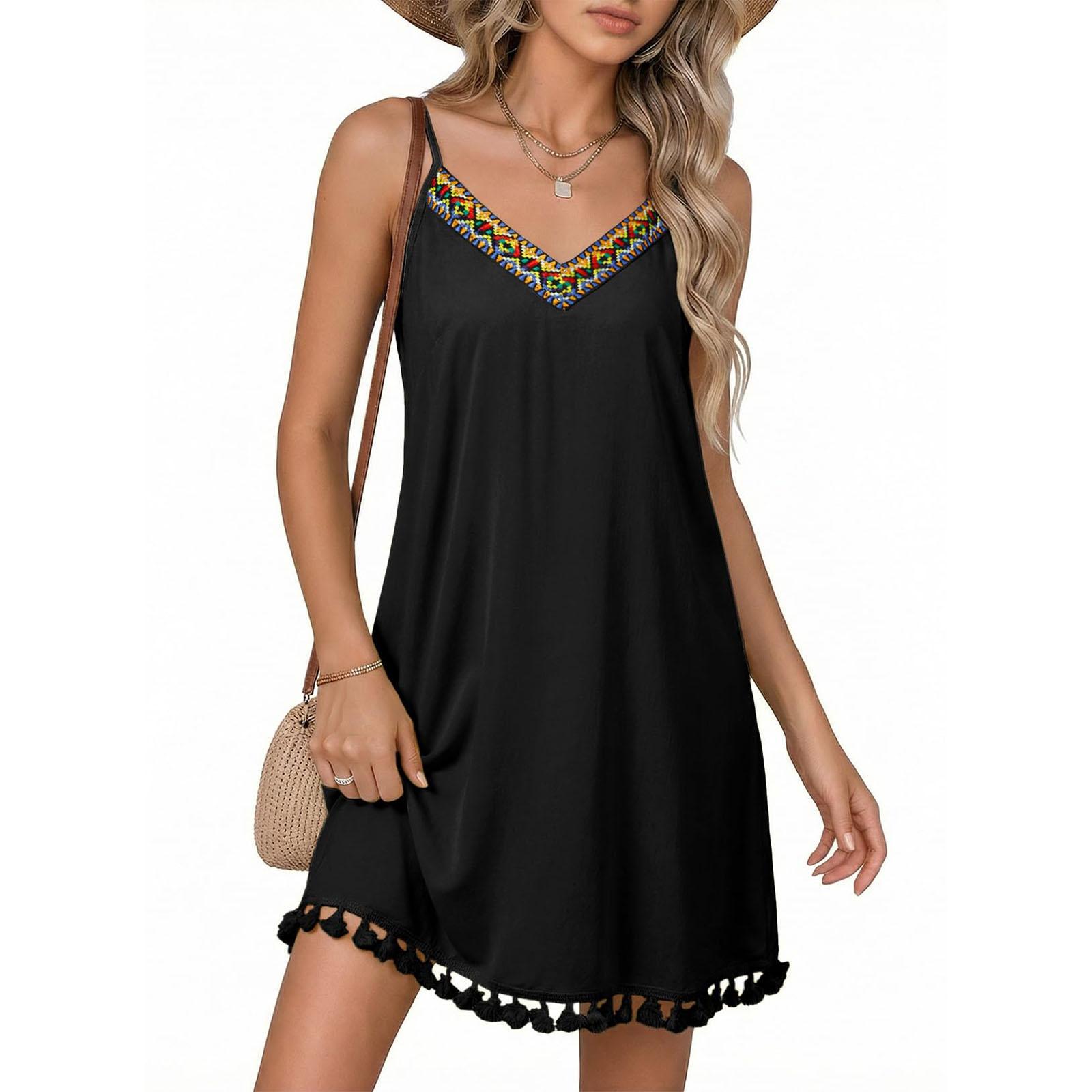 

Women s Casual And Fashionable Dress M чорний