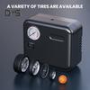 120W Portable Car Electric Air Pump Mini Tire Inflator 12V Portable Air Compressor Car Motorcycles Pressure Gauge Pump
