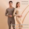 Men's and Women's Wool Silk Thermal Underwear Set – Warm, Thick, Velvet-Lined, Autumn Pants for Couples