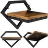 Kwietnik Metalowy Ścienny Czarny Doron Rustic Loft