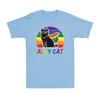 Gay Pride Month Ally Cat Funny LGBTQ Rainbow Black Cat Gay Proud Unisex TShirt
