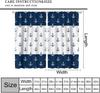 Nautical Anchor Pattern Curtains Navy Blue Polyester Beach Coastal Style Curtains for Home Decor Drapes Living Room Bedroom Pane