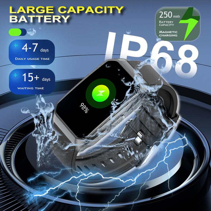 SACOSDING Smart Watch Men 1.57 Inch Blood Pressure Blood Oxygen Health Monitoring Bluetooth Wireless Calling IP68 Waterproof SmartWatch Women 2025
