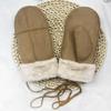 Winter Women Maillard Color Suede Winter Warm Thickened Turn-over Gloves Faux Suede Wide Edge Warm Mittens