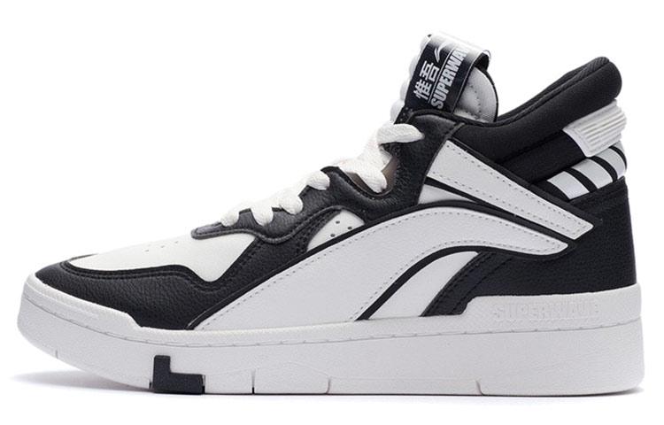 Li Ning Superwave Mid Coverage Thermal, Slip Resistant, Lightweight Mid top Skateboard Shoes Women s Snow Black AGCR234-3 35.5