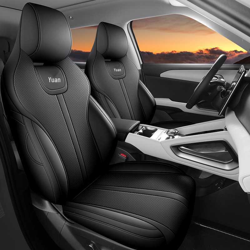 BYD Yuan UP Leather Car Seat Covers for Five-Seater - All-Season Cushions Rear Half Cover