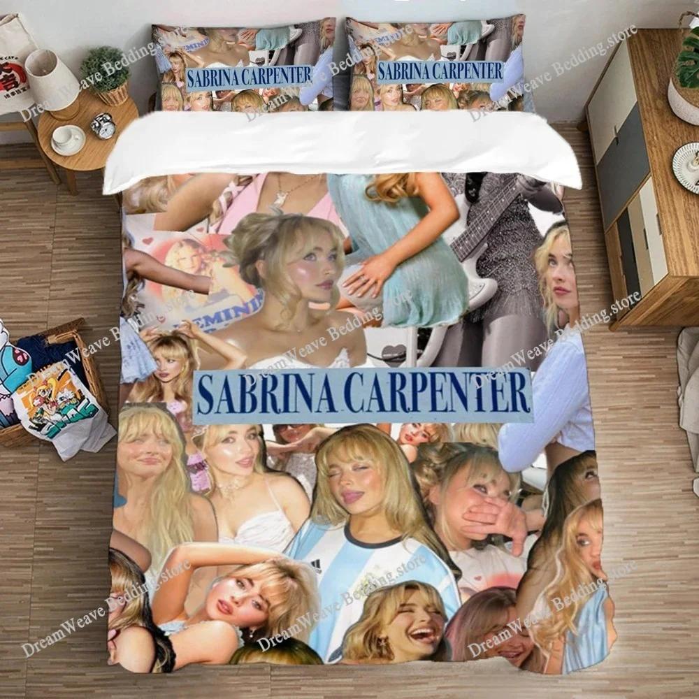 Multiple Sizes Duvet Cover Sabrina Carpenter Comforter Sets Quilt Cover Bedding Duvets Covers for Fans Gifts Cute Decoration741