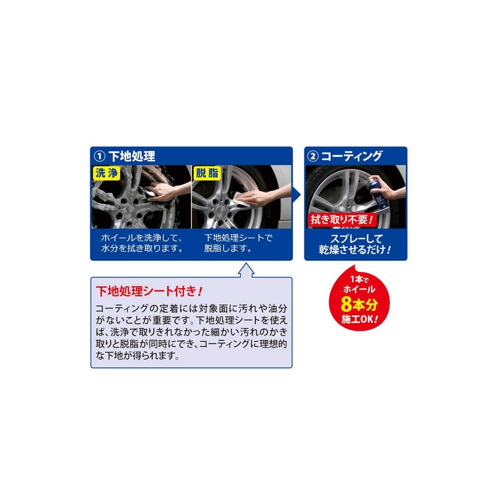 Soft 99 02076 Underarm , Wheel Dust Blocker, Prevents Dirt from Automotive Aluminum Wheels