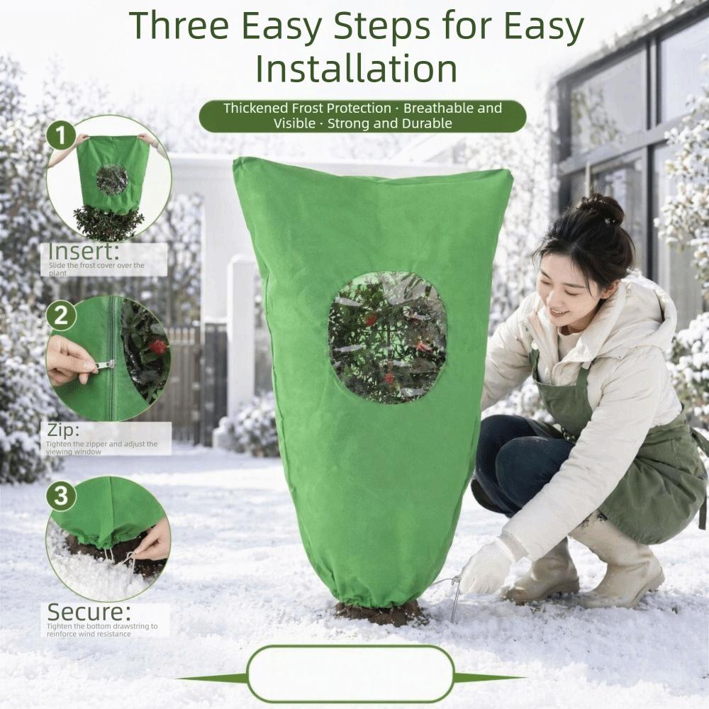 Breathable Plant Frost Protection Cover Non-Woven Fabric Winter Warm Keeping Bag  Outdoor