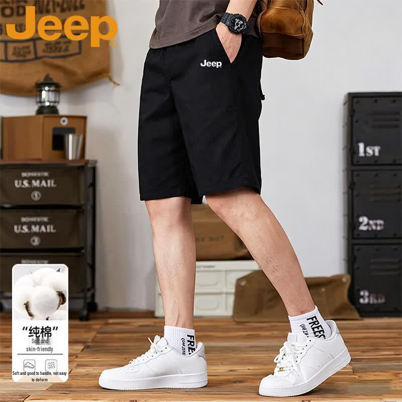 JEEP Men s Summer Cotton Cargo Shorts L