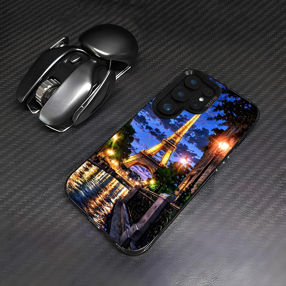 Eiffel Tower Paris Phone Case For Samsung A25 A33 5G A54 A36 A35 A56 A52 A14 Shockproof Colorful Cover